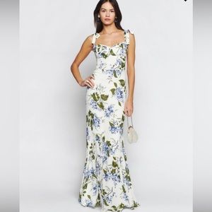 NWT REFORMATION Jansen Maxi Floral Dress Riviera Size 4